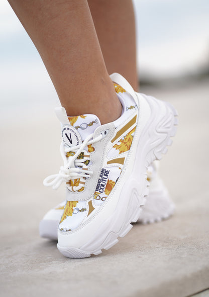 Sapatilhas Brancas Dourado Versace Jeans Couture Versace Jeans Couture W
