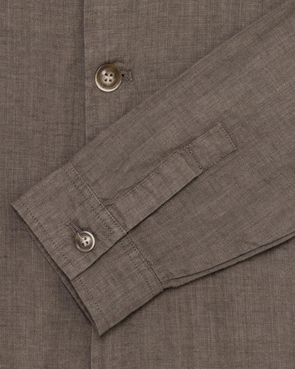 Sobrecamisa Castanho de Linho Gianni Lupo