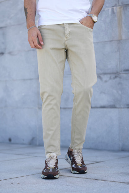 Calça de Ganga Bege Argon Antony Morato