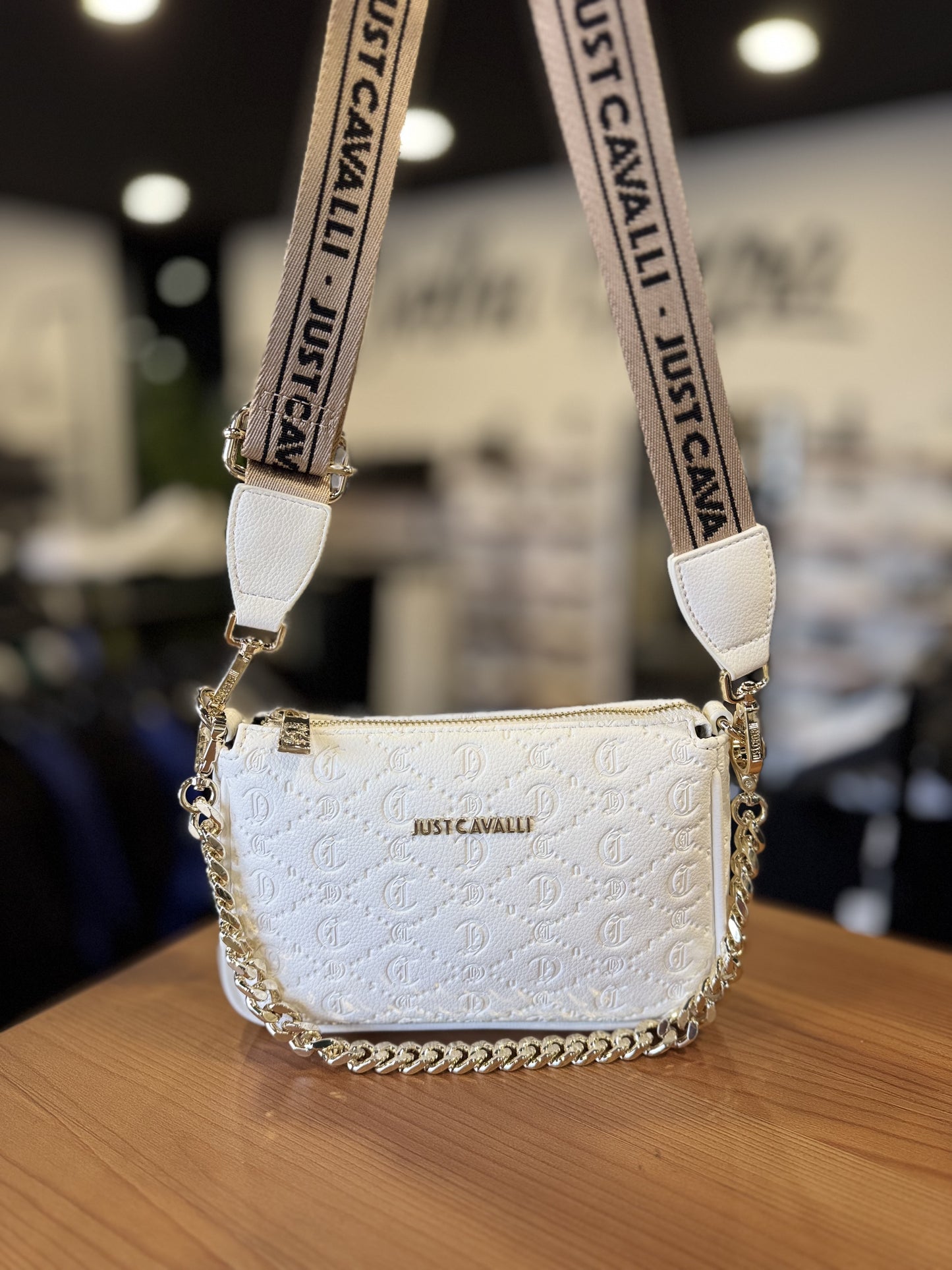 Bolsa Branca Tiracolo Just Cavalli SS25