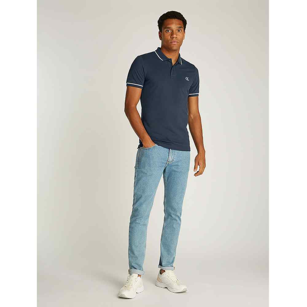 Polo Calvin Klein Azul Marinho SS25