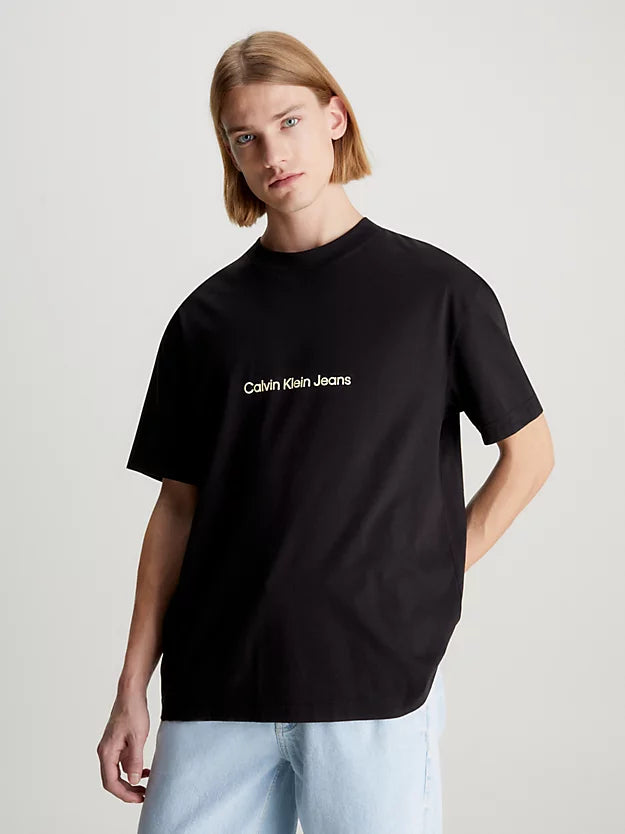 T-shirt Calvin Klein Preta J30J325492BEH SS24