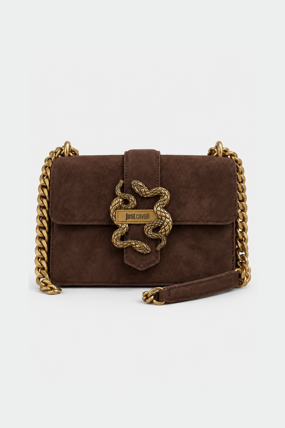 Mala de Ombro Just Cavalli Castanha Just Cavalli W