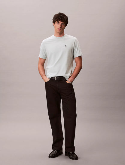T-shirt Verde com Logo Calvin Klein
