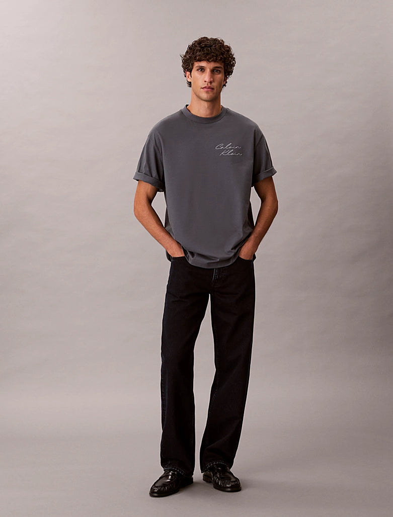 T-shirt Cinza Calvin Klein SS26