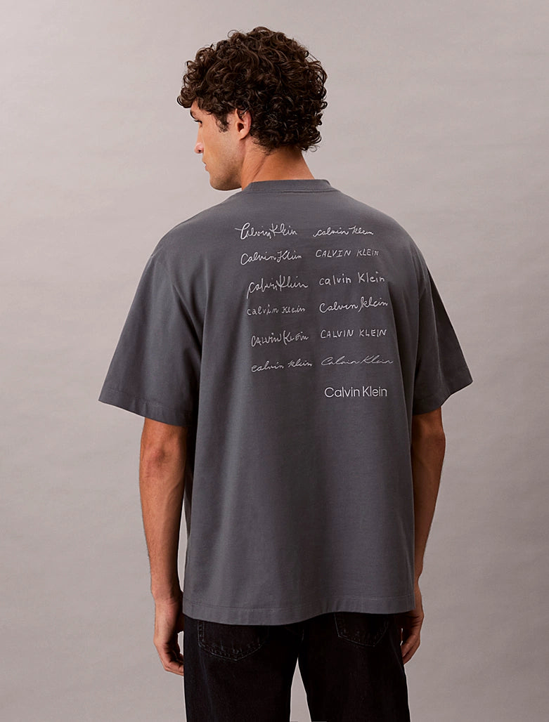 T-shirt Cinza Calvin Klein SS26