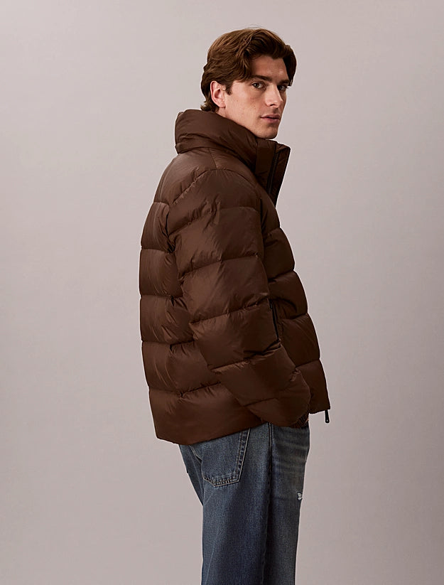 Casaco Acolchoado Calvin Klein Relaxed Fit Castanho Calvin Klein