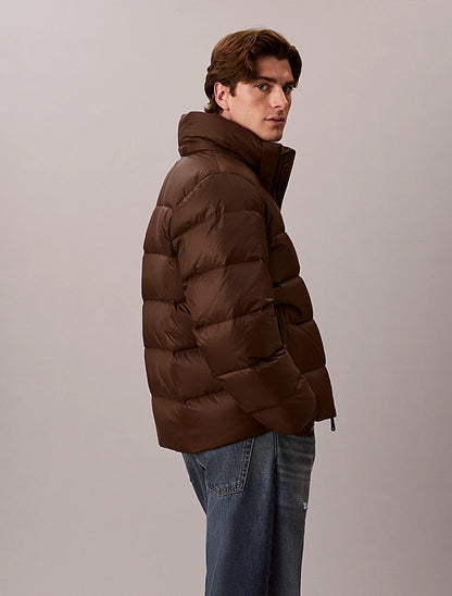 Casaco Acolchoado Calvin Klein Relaxed Fit Castanho Calvin Klein