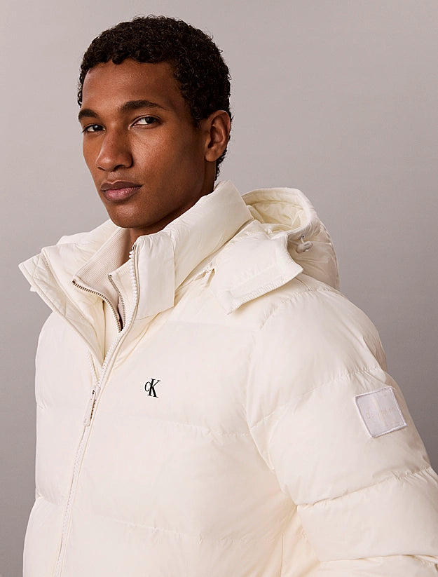 Casaco Puffer Relaxed Calvin Klein Branco Calvin Klein