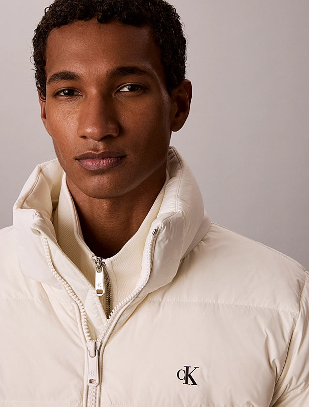 Casaco Puffer Relaxed Calvin Klein Branco Calvin Klein