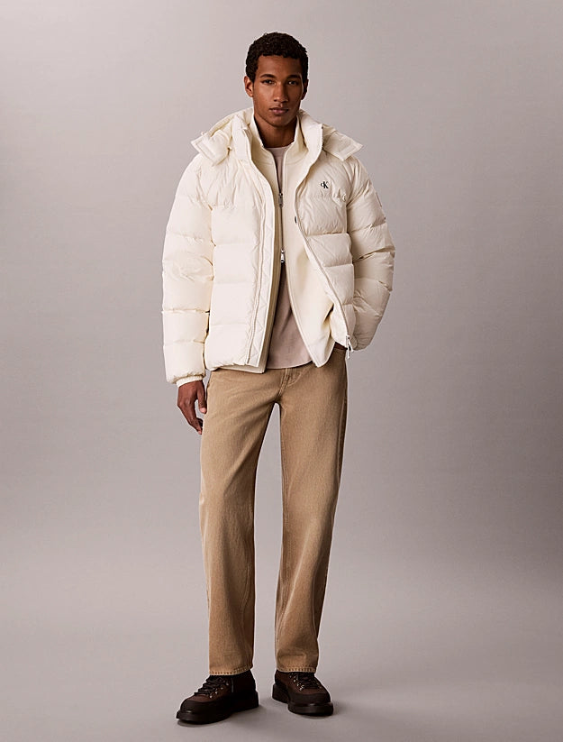 Casaco Puffer Relaxed Calvin Klein Branco Calvin Klein