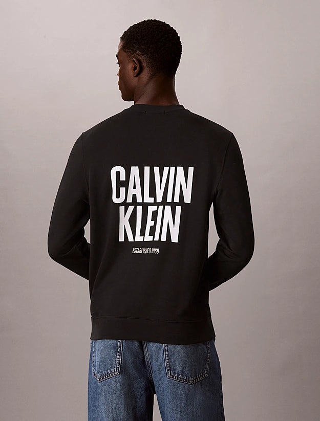 Sweatshirt Calvin Klein Preta com Logótipo Calvin Klein