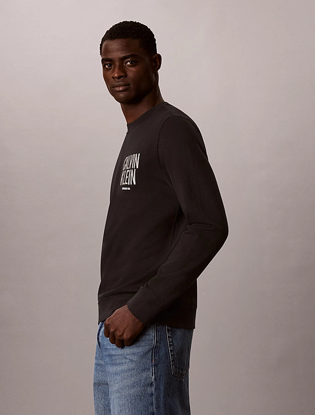 Sweatshirt Calvin Klein Preta com Logótipo Calvin Klein