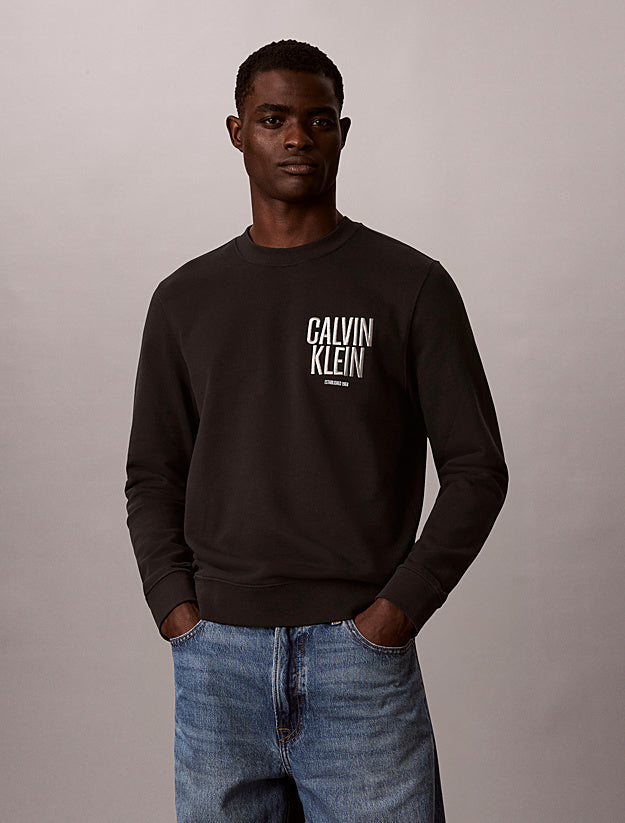 Sweatshirt Calvin Klein Preta com Logótipo Calvin Klein
