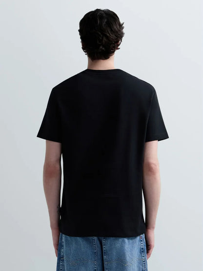 T-shirt Replay Preta com Logótipo Bordado Replay