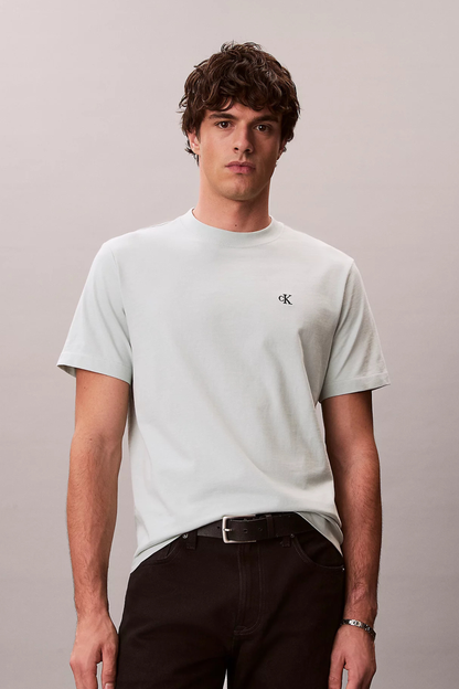 T-shirt Verde com Logo Calvin Klein