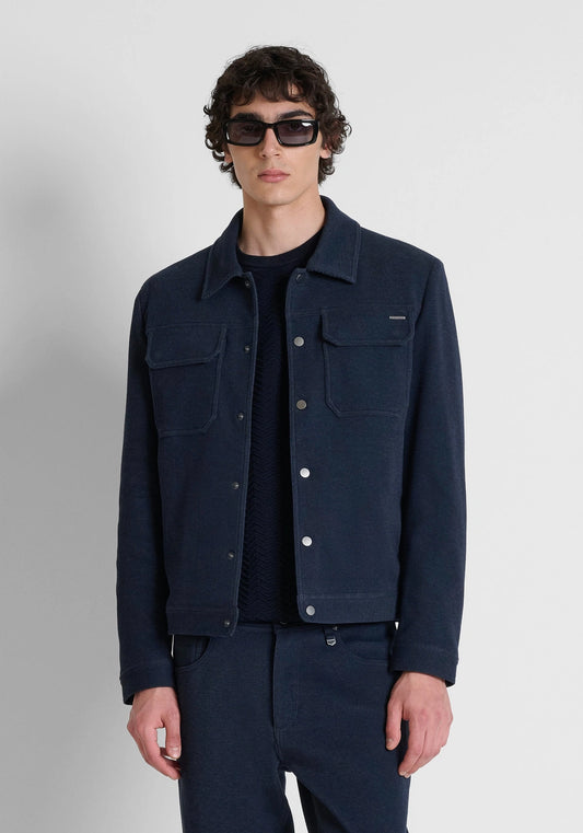 Sobrecamisa Slim-fit Azul