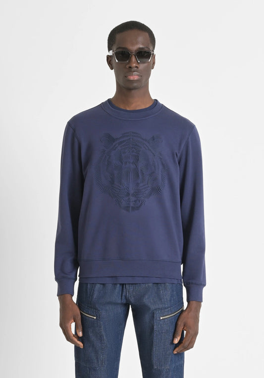 Sweat Azul Antony Morato MMFL01044 SS25