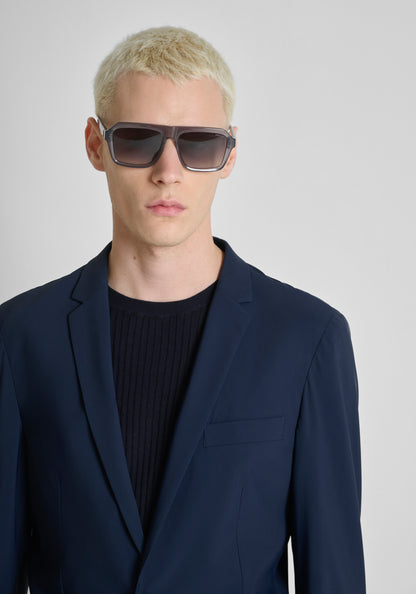 Blazer Tecido Técnico Azul Antony Morato