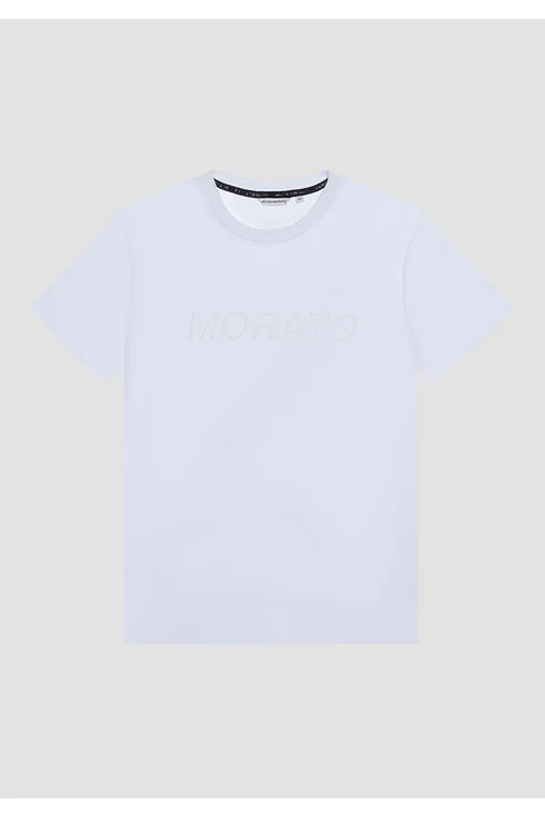 SLIM-FIT COTTON T-SHIRT WITH ANTONY MORATO RUBBERIZED LOGO PRINT FW23