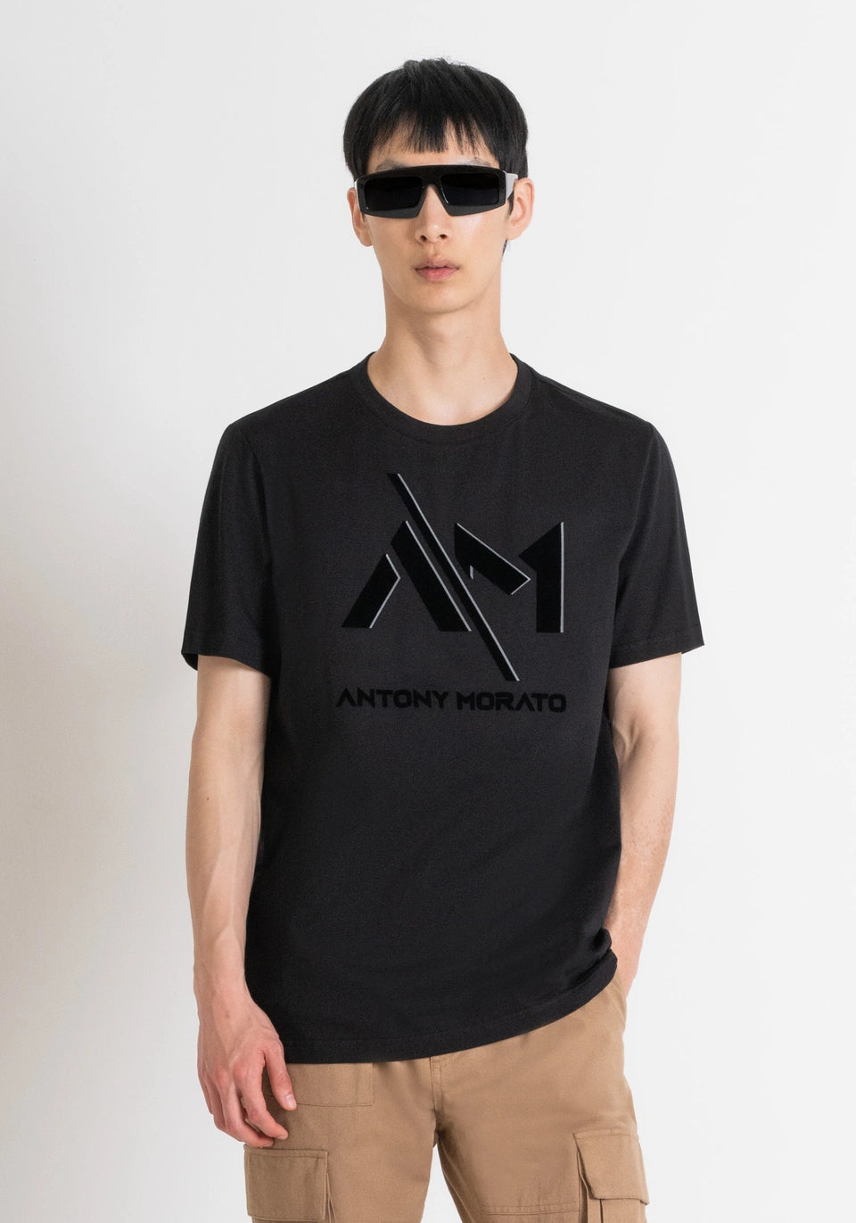 T-shirt Antony Morato Preta MMKS02453-FA100240-9000 FW24