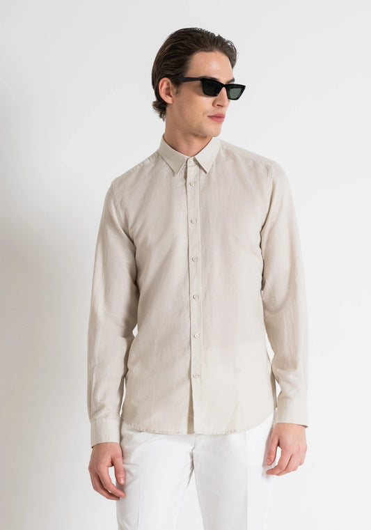 Camisa Linho Antony Morato Bege SS26