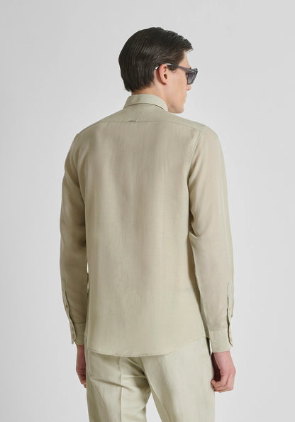 Camisa de Linho Bege Antony Morato