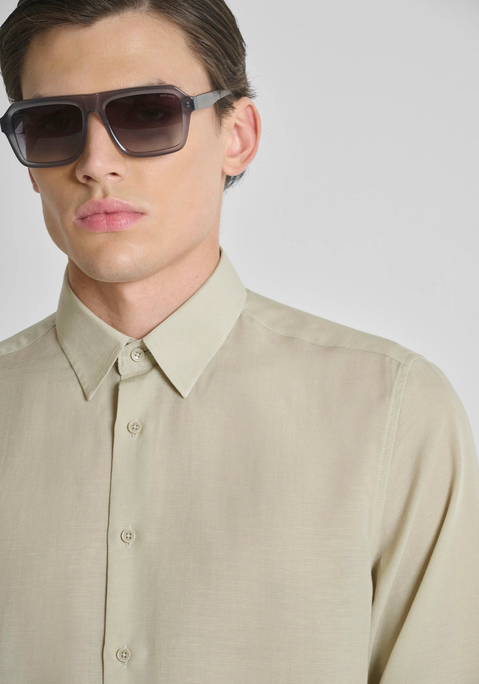 Camisa Linho Antony Morato Bege SS26