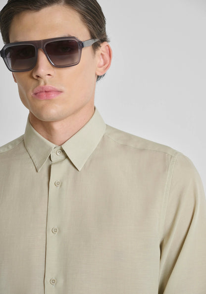 Camisa de Linho Bege Antony Morato
