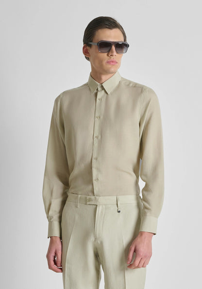 Camisa de Linho Bege Antony Morato