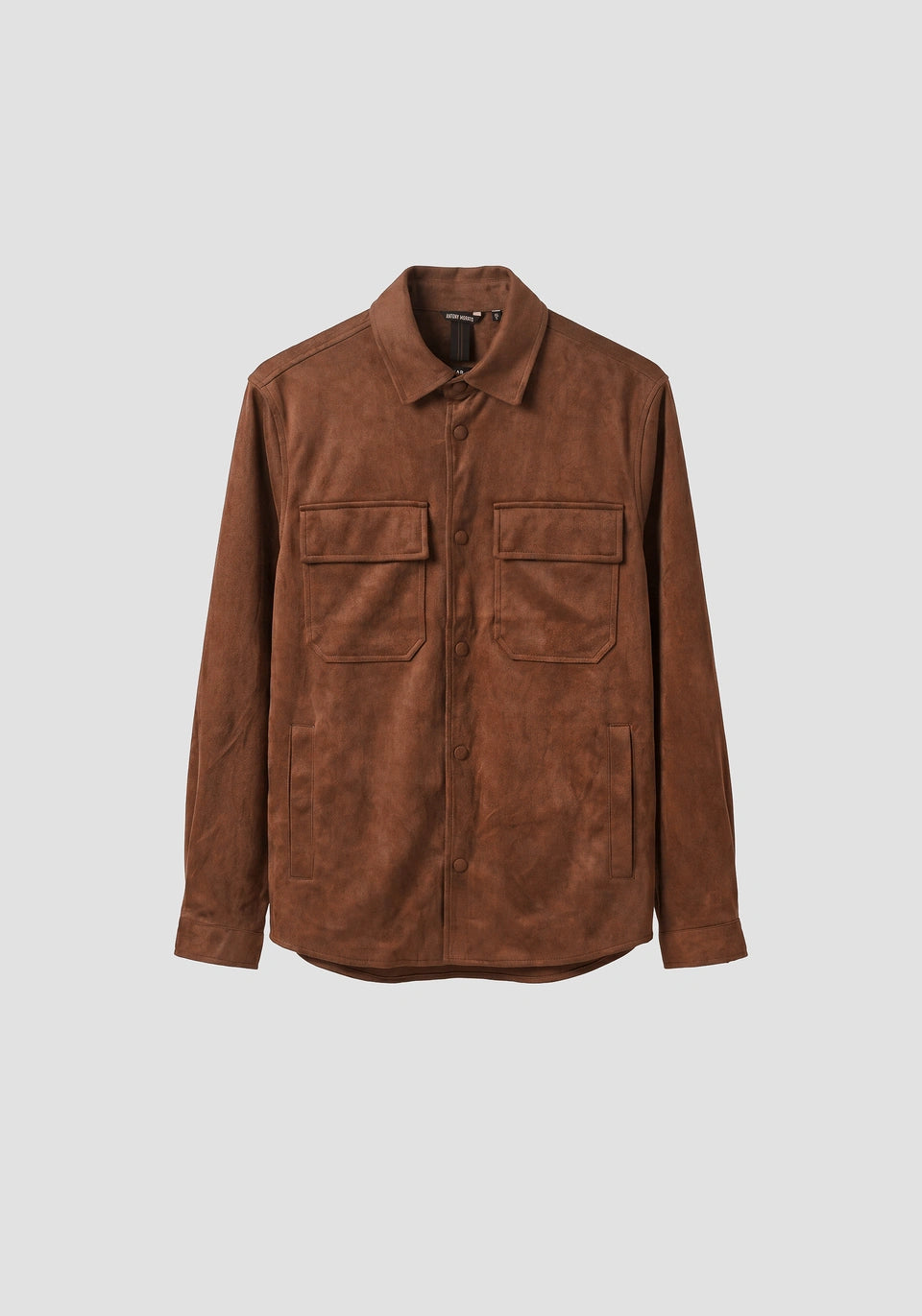 Sobrecamisa Antony Morato Castanho com Efeito Camurça Antony Morato