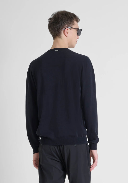 Sweatshirt De Malha Preta Antony Morato SS25