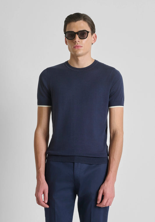 T-shirt de Malha Azul Antony Morato SS26
