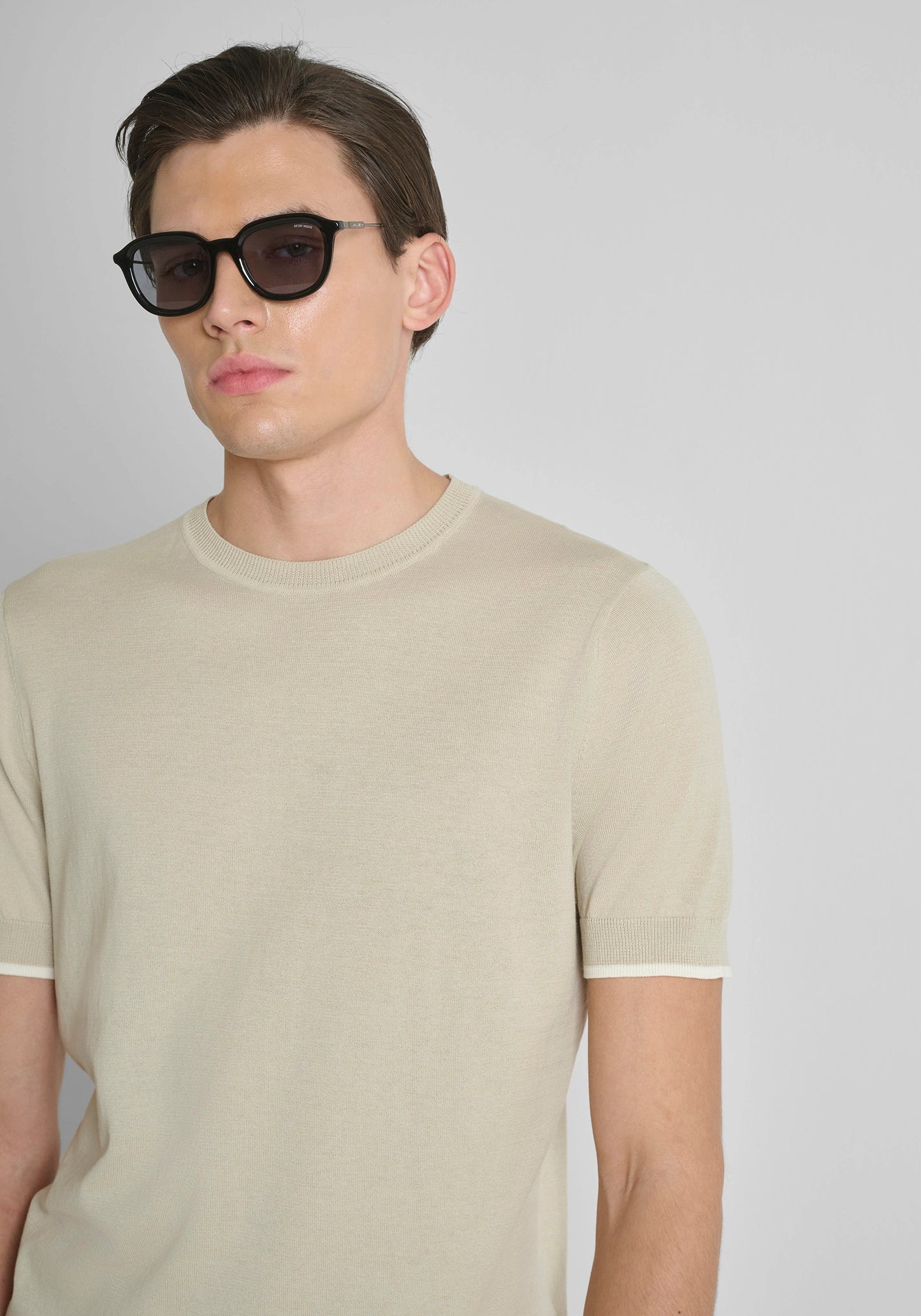 T-shirt de Malha Bege Antony Morato SS26