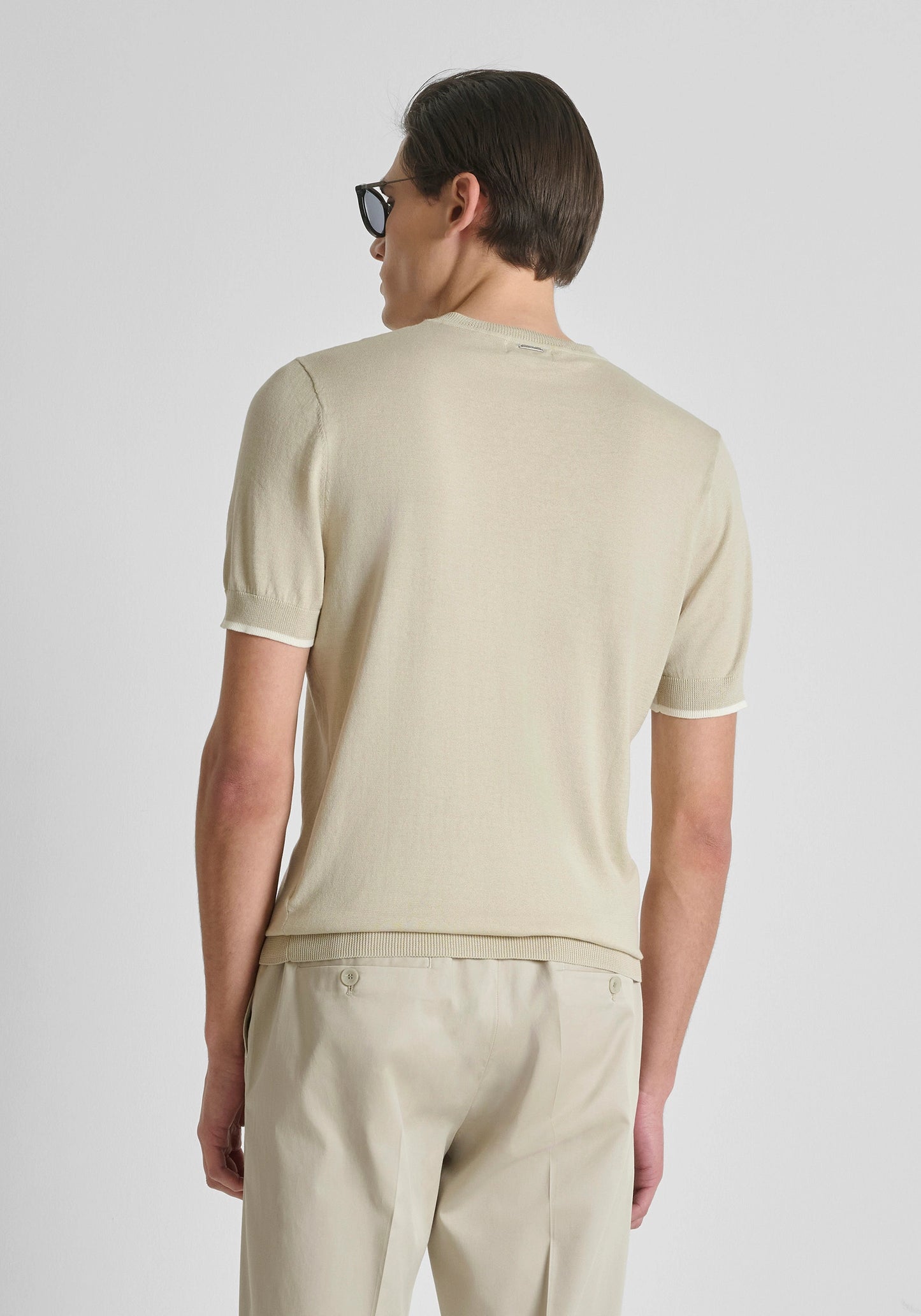 T-shirt de Malha Bege Antony Morato SS26
