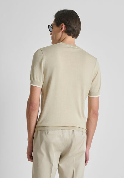 T-shirt de Malha Bege Antony Morato