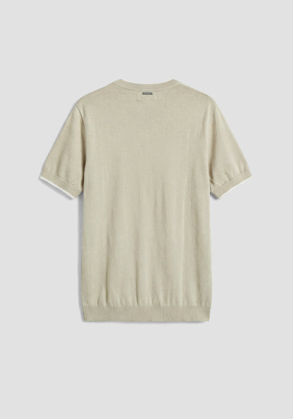 T-shirt de Malha Bege Antony Morato