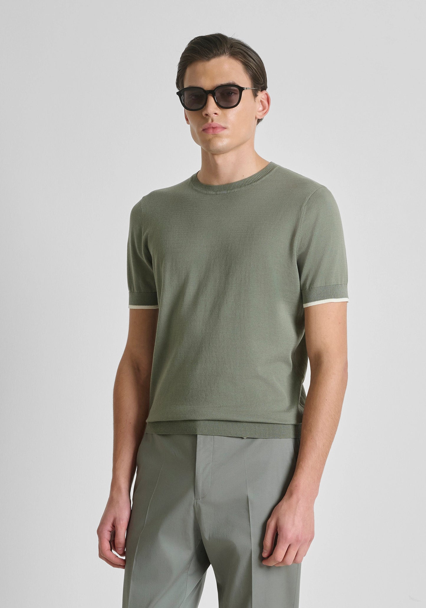 T-shirt de Malha Verde Antony Morato SS26