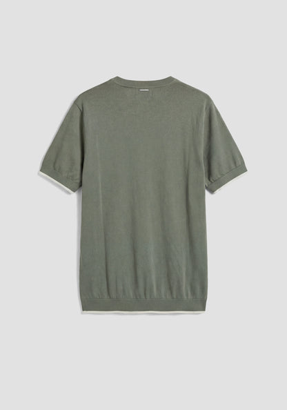 T-shirt de Malha Verde Antony Morato