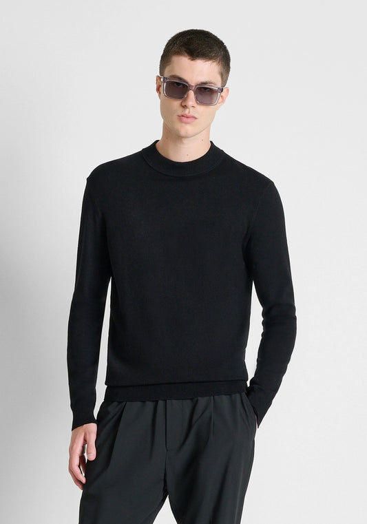 Camisola Antony Morato Preta de Gola Meia Alta Antony Morato