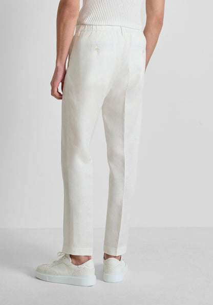 Calça de Fato Branca de Linho Antony Morato