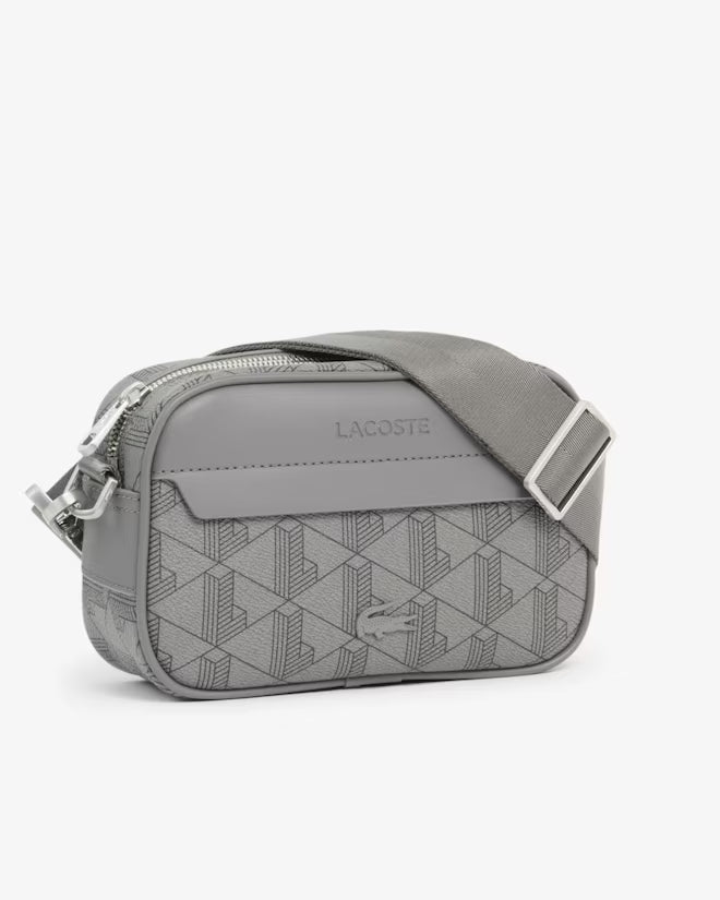 Mala a Tiracolo com Padrão Monograma Lacoste Cinzento Lacoste