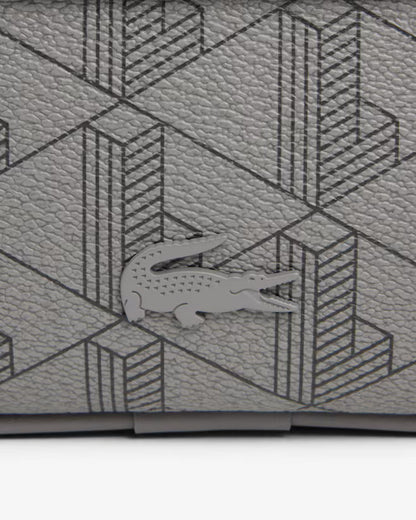 Mala a Tiracolo com Padrão Monograma Lacoste Cinzento Lacoste
