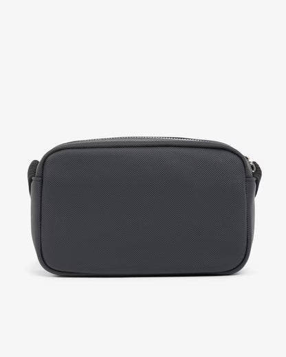 Mala a tiracolo Com Textura Petit Piqué Lacoste Preto Lacoste