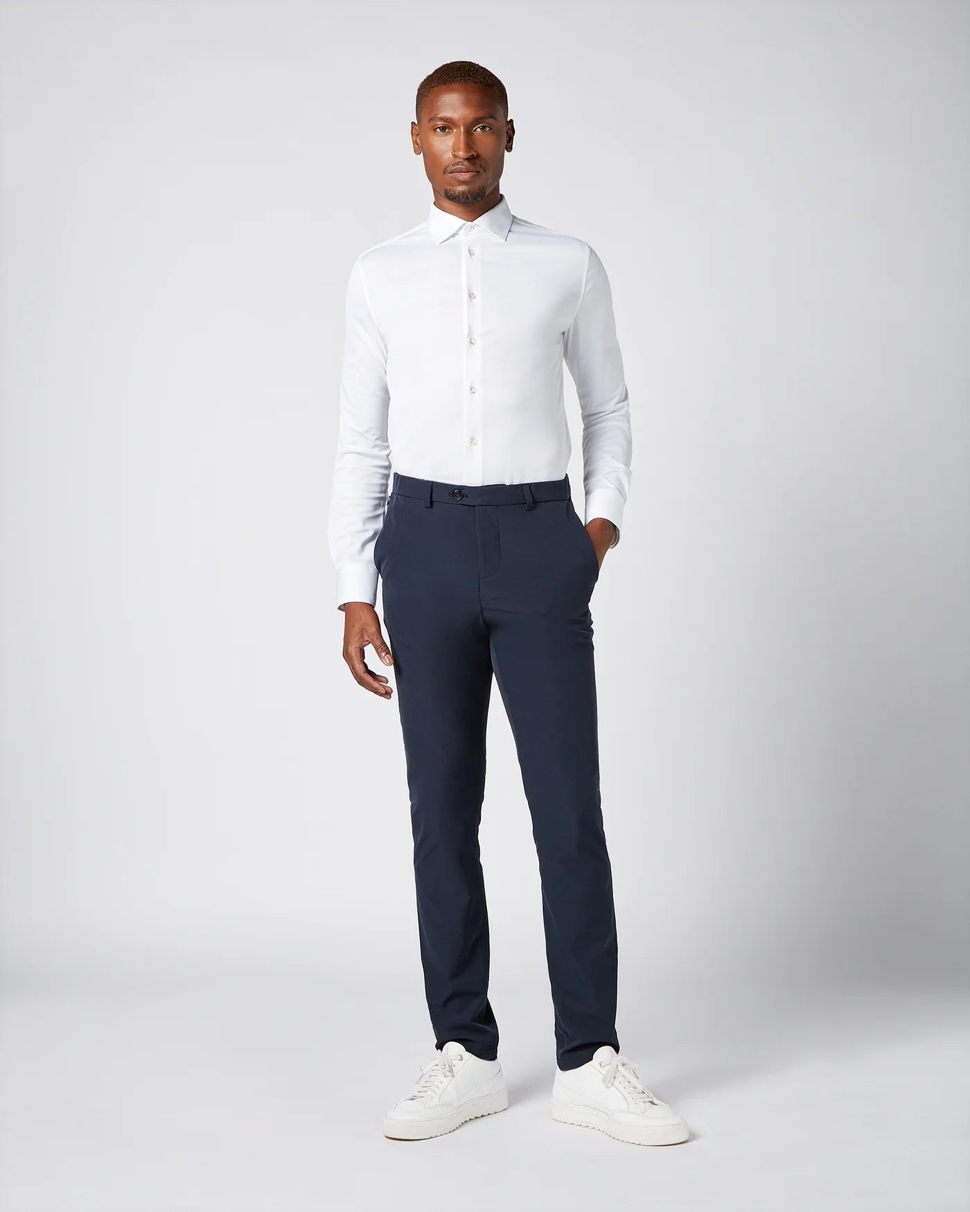 Camisa Branca Tecido Técnico