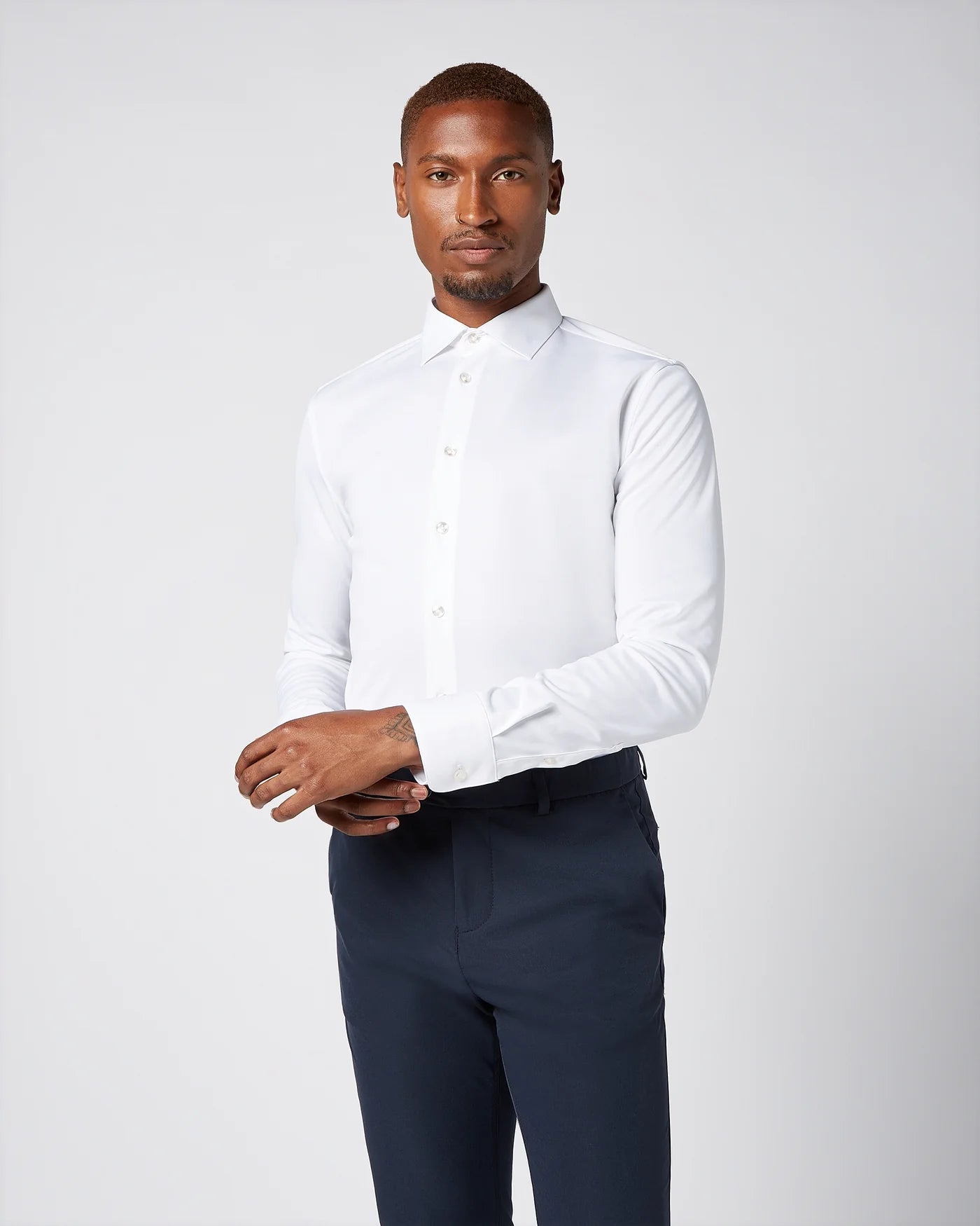 Camisa Branca Tecido Técnico