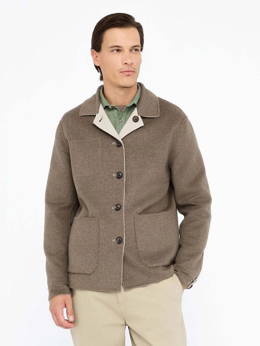 Casaco Reversível Bege e Castanho Liu Jo FW25