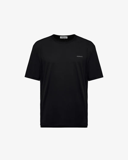 T-shirt Preta com Logótipo Premiata