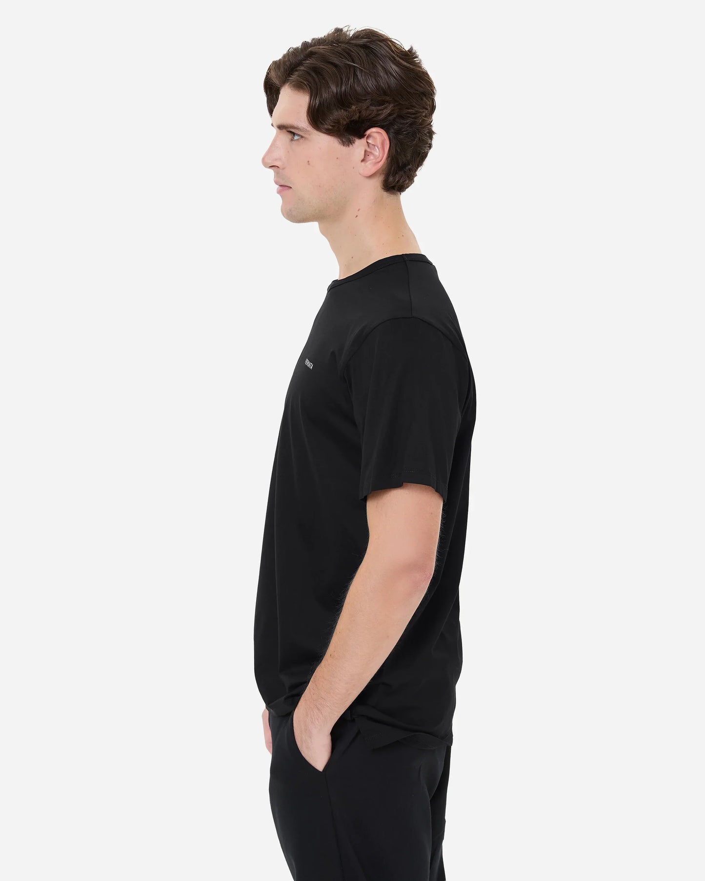 T-shirt Preta com Logótipo