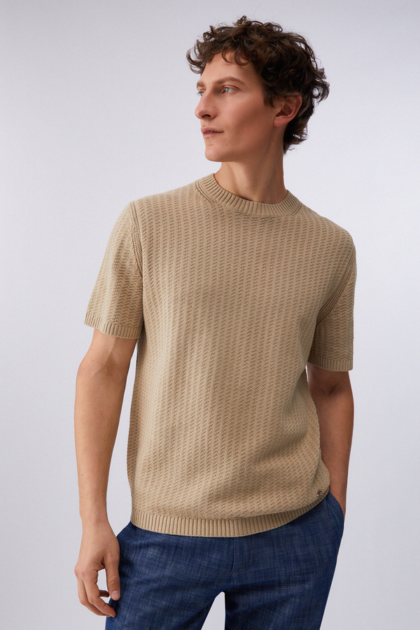 T-shirt de Malha Bege Liu Jo SS26